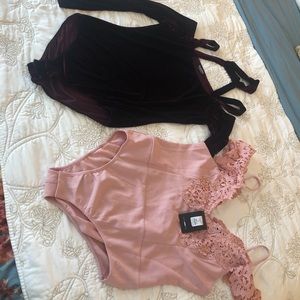 🍑 bundle of 2 fashion nova bodysuits 🍑